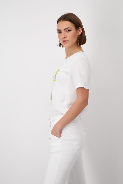 Arrivederci Decorative T-Shirt - White Green