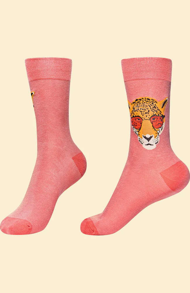 Shady Jaguar Men's Socks - Petal