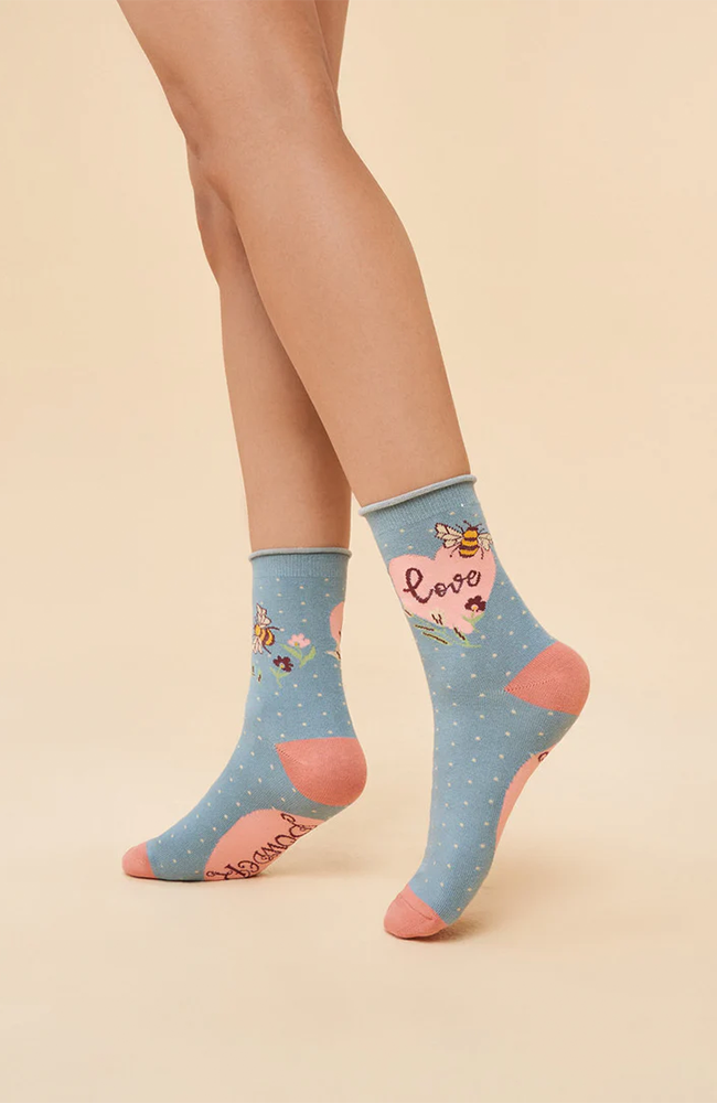 Love Bumblebee Ankle Socks