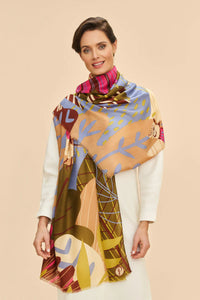 Print Scarf - Autumn Hedgegrow