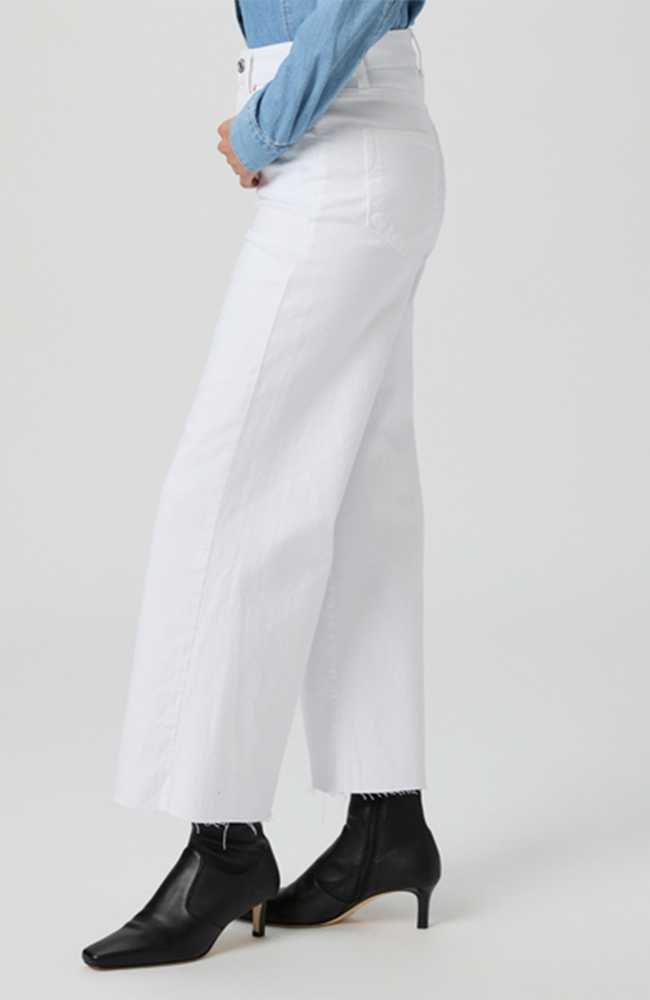 Anessa Raw Hem Jean - Crisp White