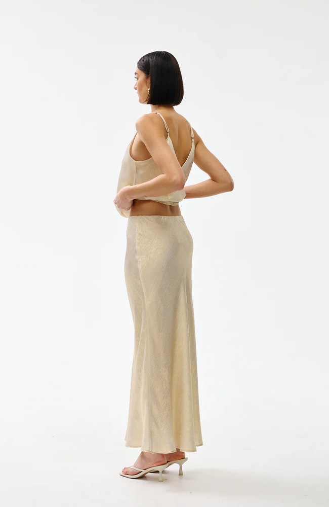 Gia Skirt  - Gold Lustre