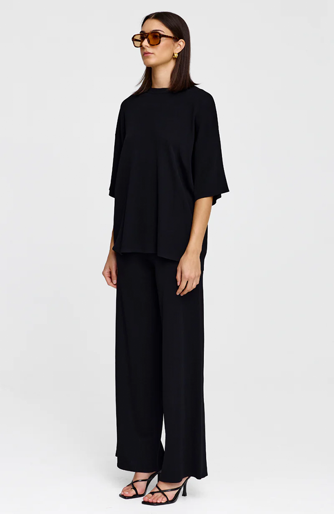 Camden Knit Tee - Black