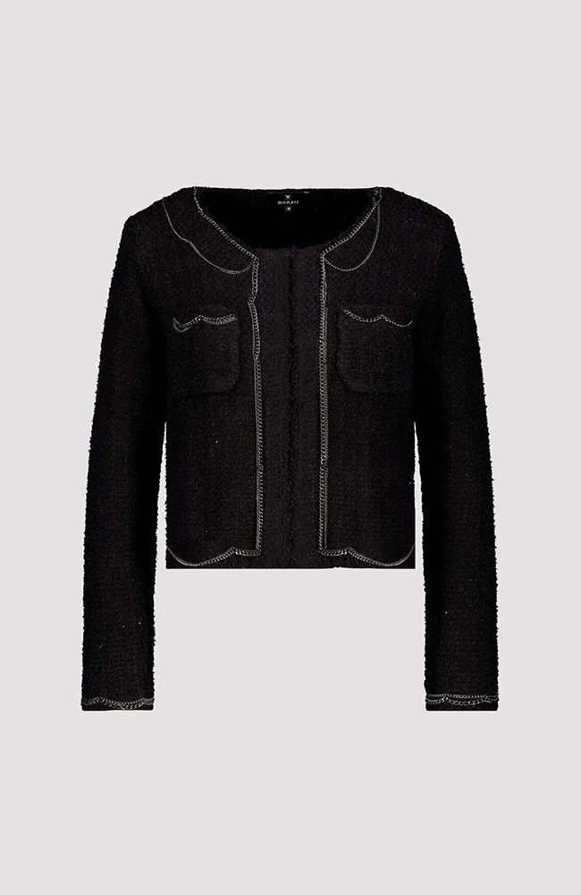 Power Look Boucle Cardigan - Black