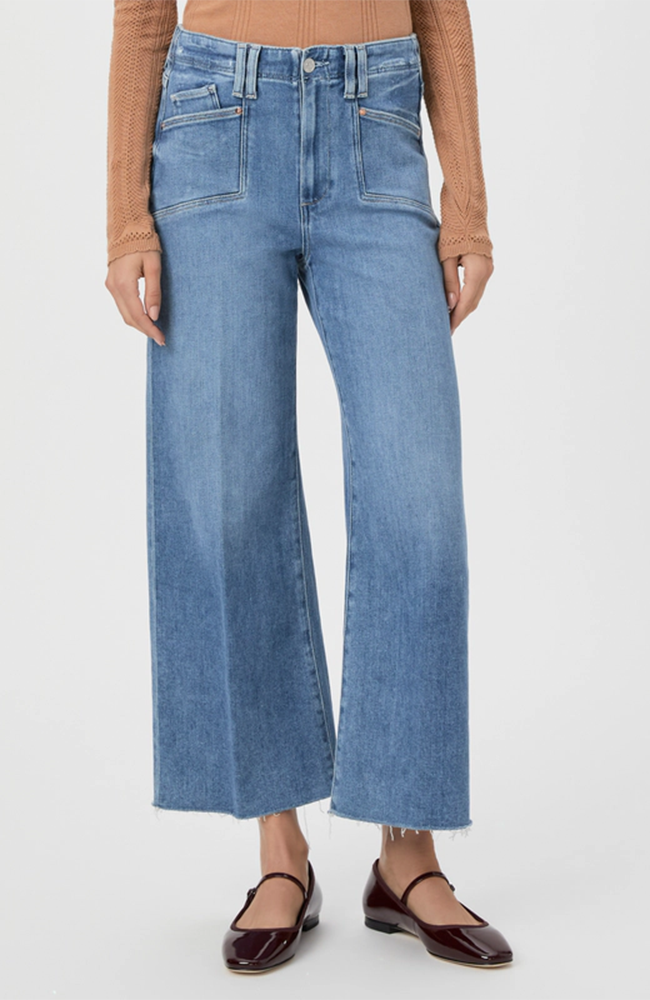 Anessa Wide Leg Jean - Sunnie Distressed