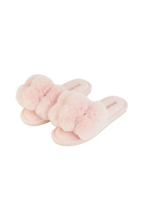 Luxe Pom Pom Slipper - Pink Quartz