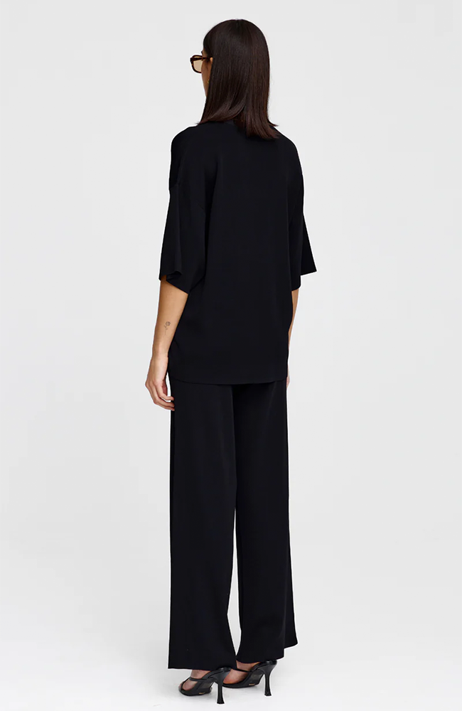 Camden Knit Tee - Black