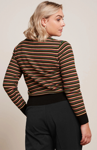 Gilmour Round Neck Cardi - Black