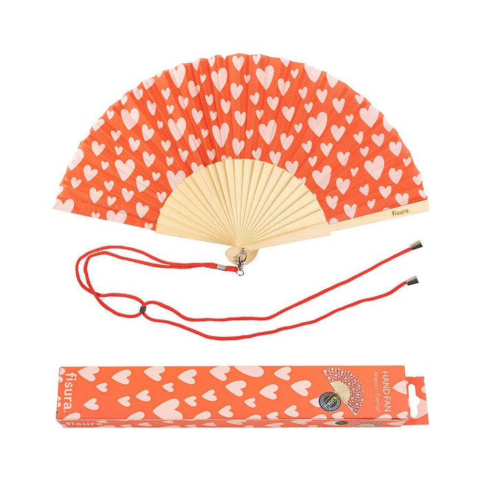 Hand Fan w/ Gift Box - Heart