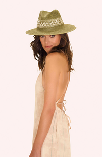 Amara Hat - Forest with Cream Weave