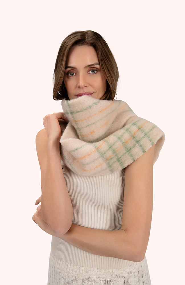 Cosy Scarf - Angelica/Cream & Sage