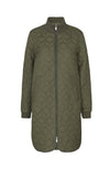 Long Quilt Coat - Army