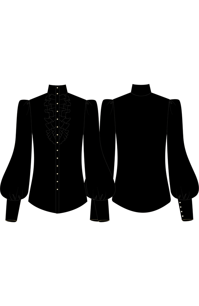 Anastasia Blouse- Fonce