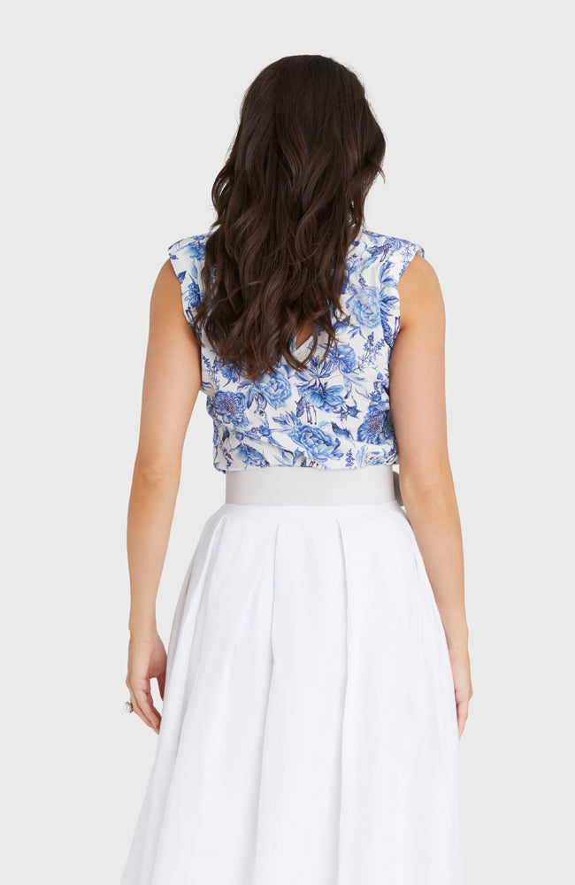 Klara Top - Azalea Print