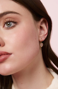 Glaze Earrings - Rose Quartz