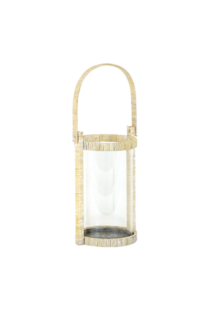 Harwood Rattan Lantern Lge