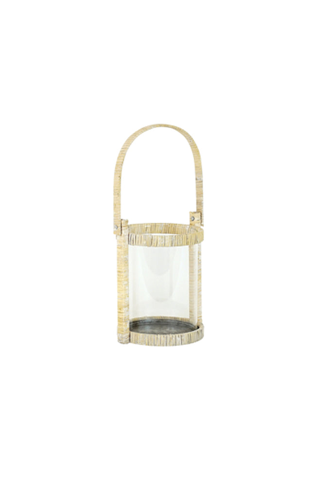 Harwood Rattan Lantern Sml