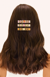 Hair Barette - Mint Floral Vine