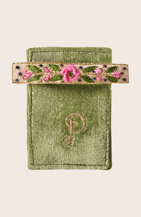 Hair Barette - Mint Floral Vine