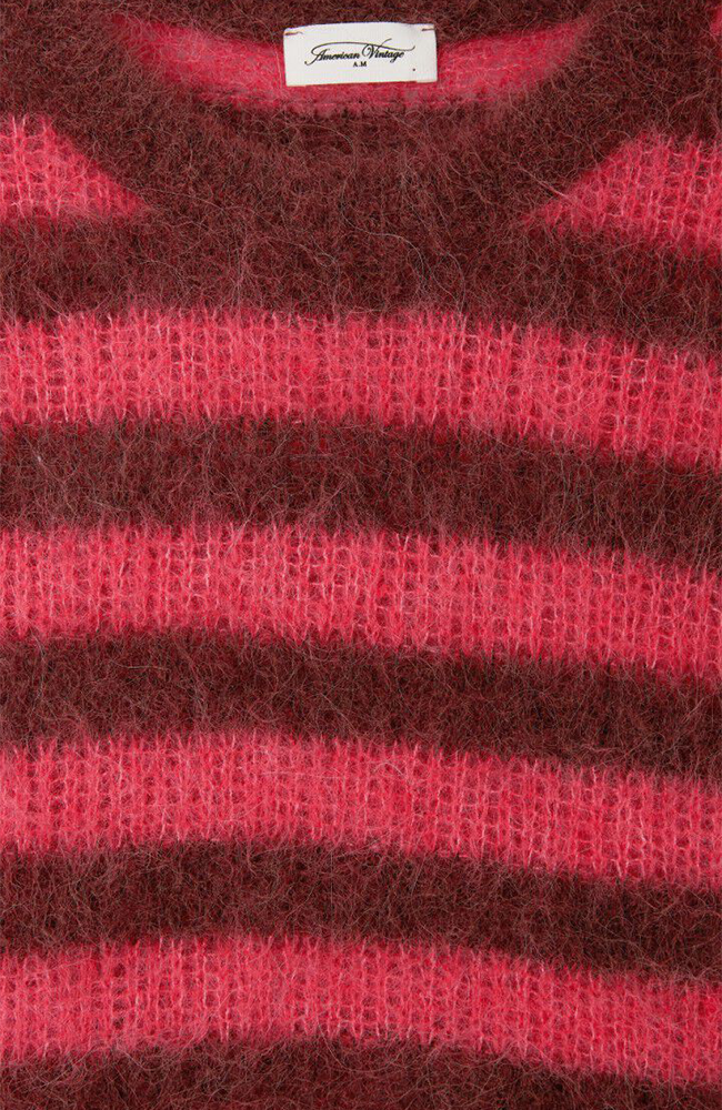 BYMI Pullover - Burgundy & Hortensia Striped