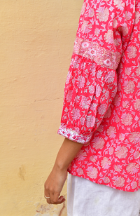 Cameilia Blouse - Cherry