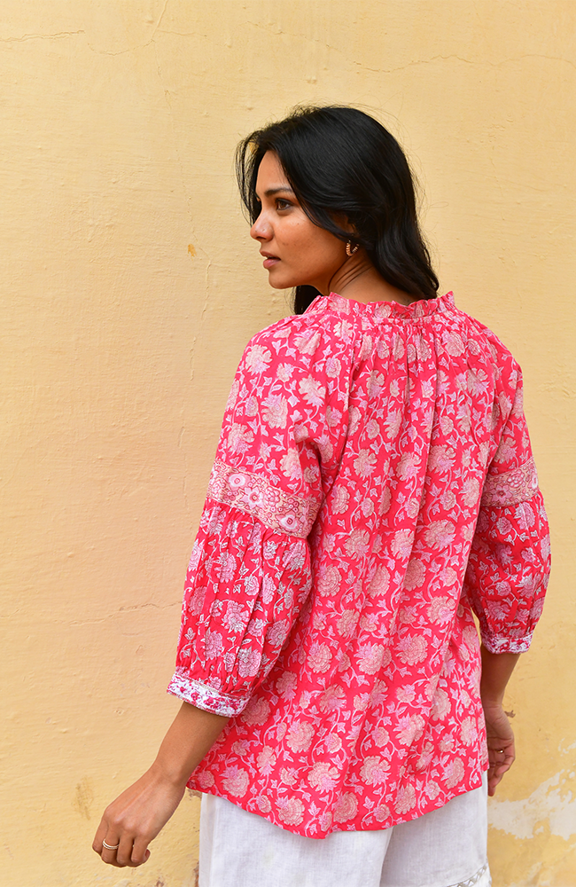 Cameilia Blouse - Cherry