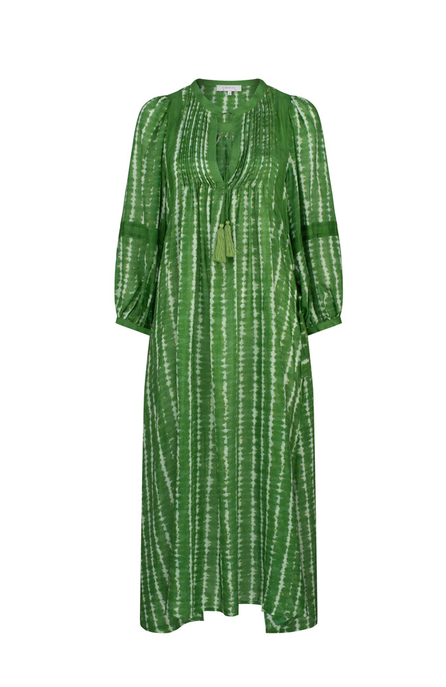 Moonlight Wave Shirt Dress - Forest