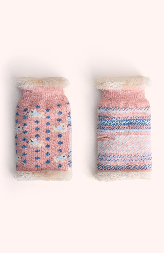 Wrist Warmers - Westie/Candy