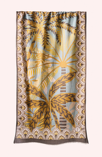 Cotton Scarf - Patterned Palms
