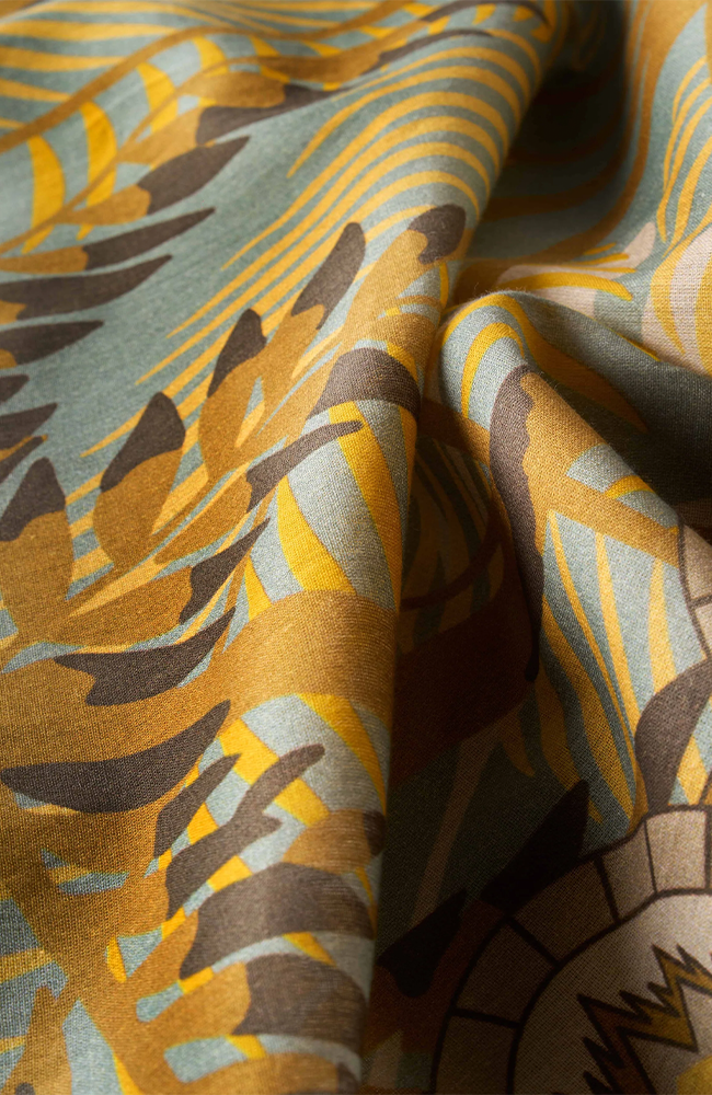 Cotton Scarf - Patterned Palms