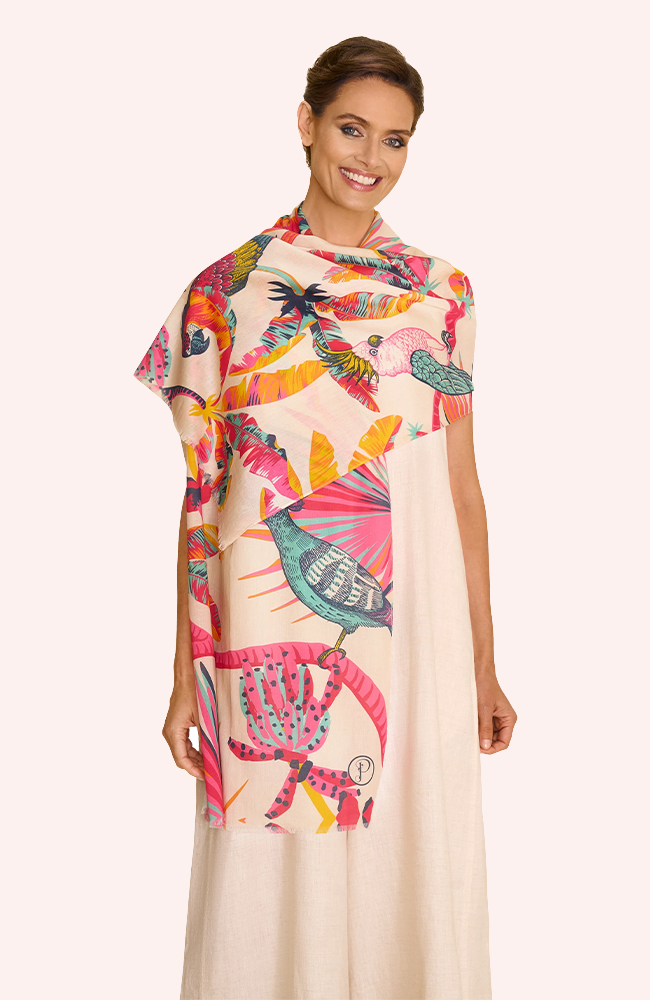 Cotton Scarf - Tropical Paradise