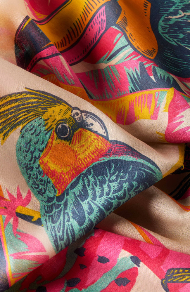 Cotton Scarf - Tropical Paradise