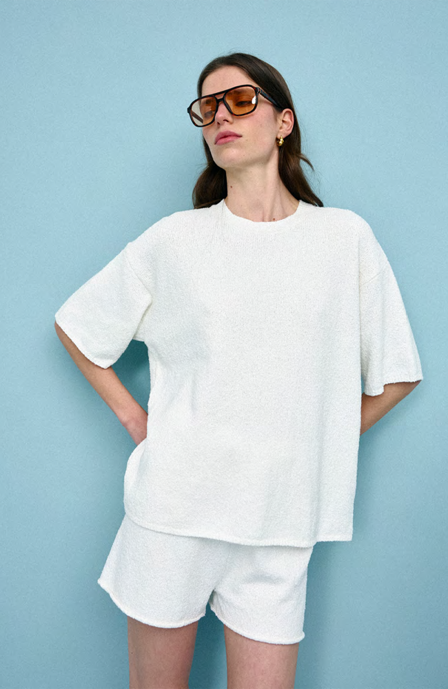 Camden Knit Tee - Ivory