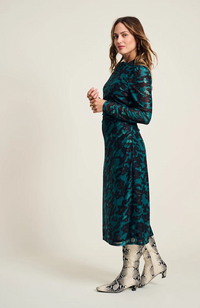 Camo Teal Green Mesh Dress
