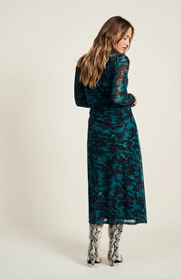 Camo Teal Green Mesh Dress
