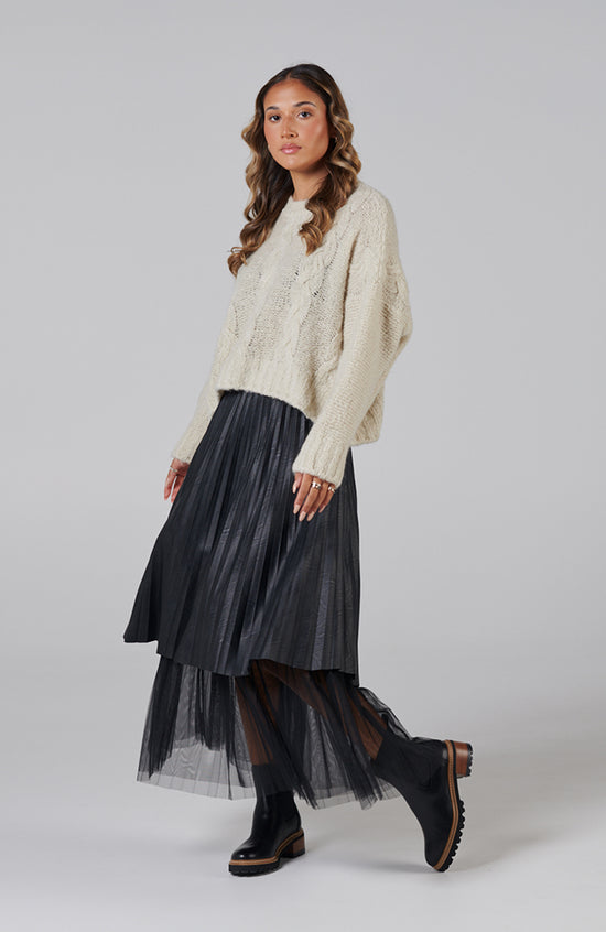 Carina Cable Knit - Cream