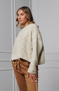 Carina Cable Knit - Cream