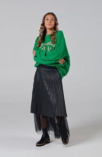 Cassidy Pleated Skirt -  Black