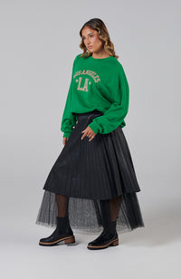 Cassidy Pleated Skirt -  Black