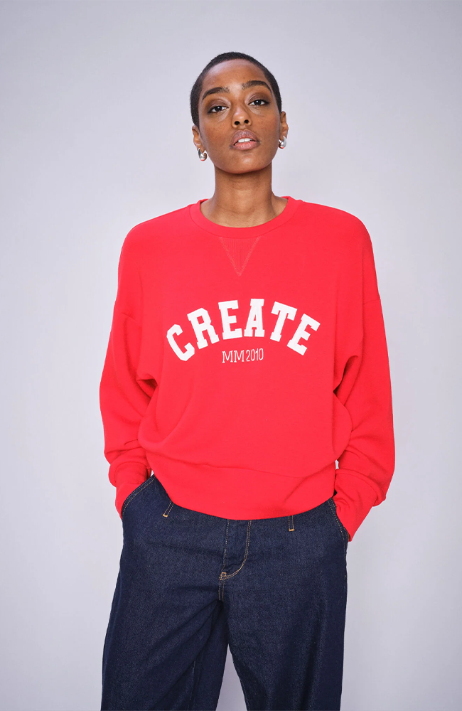 Cello O-LS SweatShirt - Chinese Red