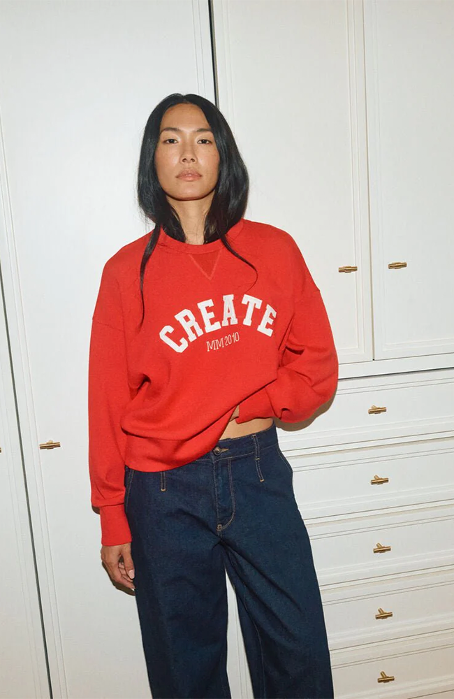 Cello O-LS SweatShirt - Chinese Red