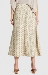 Chameleon Denim Skirt - Snake Skin