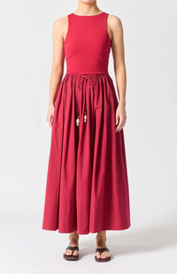 Corsica Dress - Crimson Red