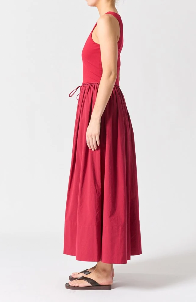 Corsica Dress - Crimson Red