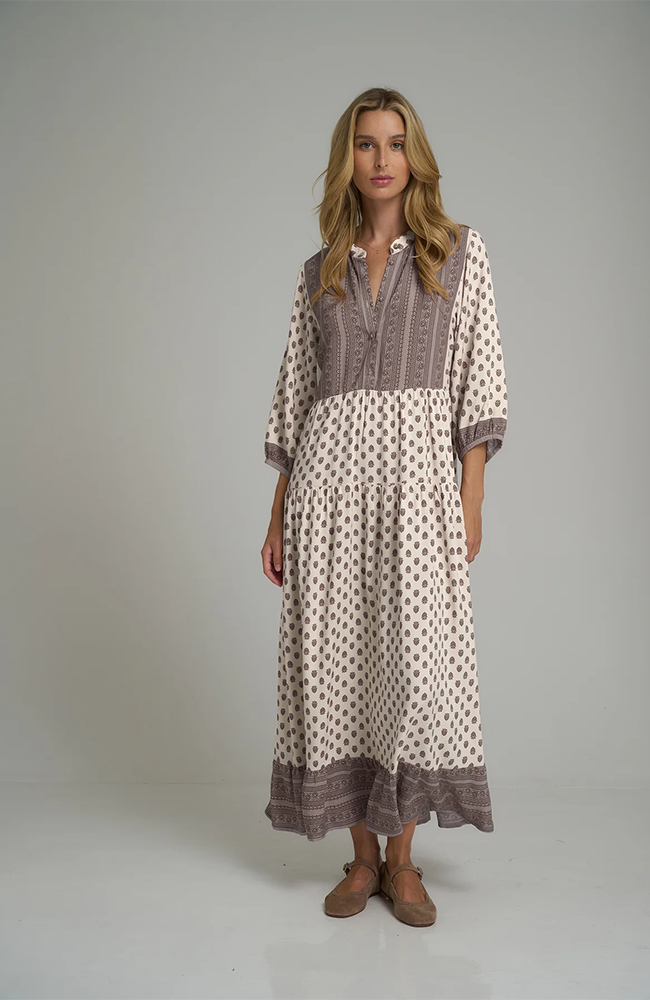 Cotswold Dress Highgrove Folk- Print/Pink