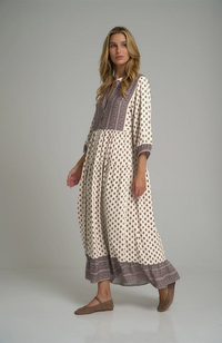 Cotswold Dress Highgrove Folk- Print/Pink