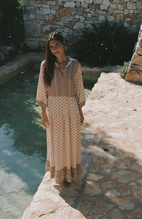 Cotswold Dress Highgrove Folk- Print/Pink