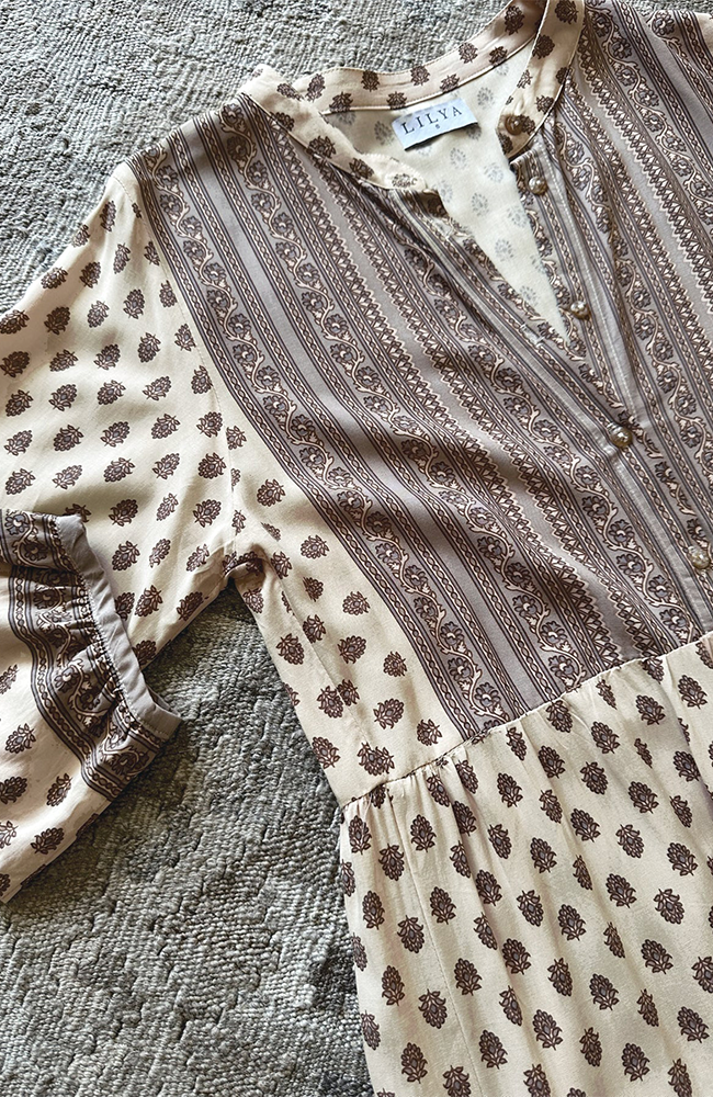 Cotswold Dress Highgrove Folk- Print/Pink