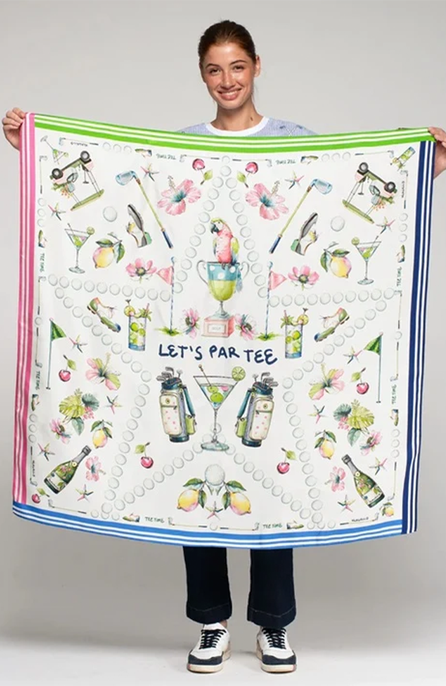 Silk Scarf - Golf
