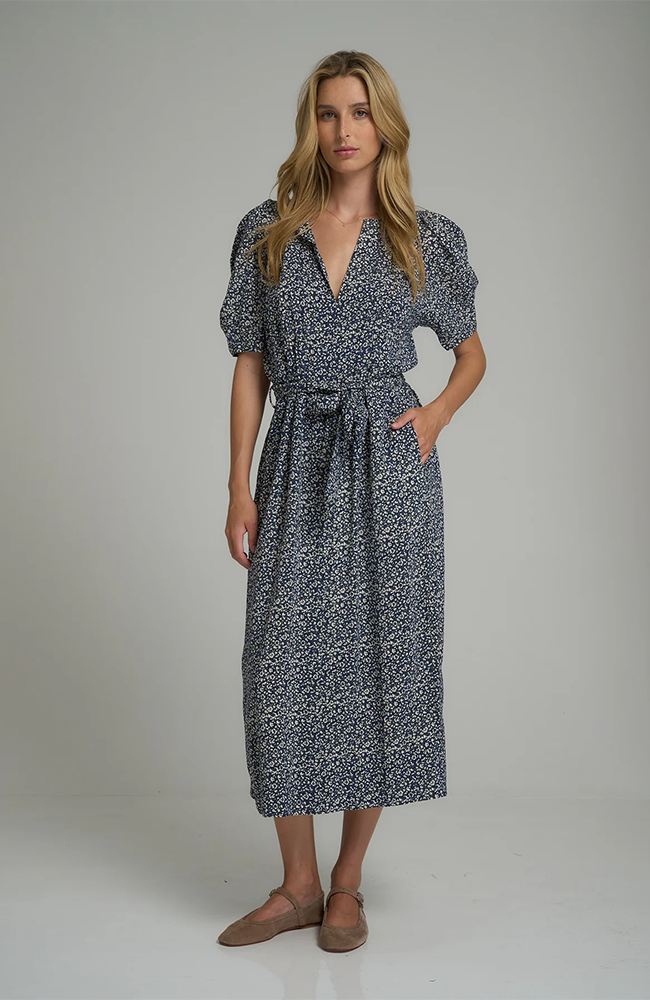 Coven Dress - Hampstead Floral Navy/Ivory